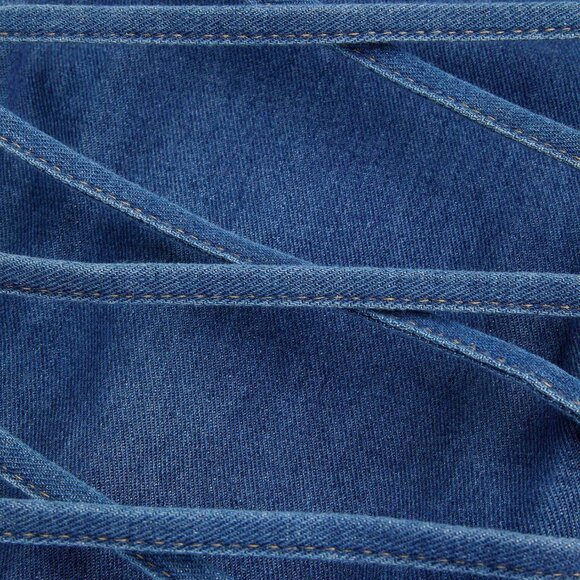 Blue Straight Leg Women's Denim Jeans - Picture 8 of 9